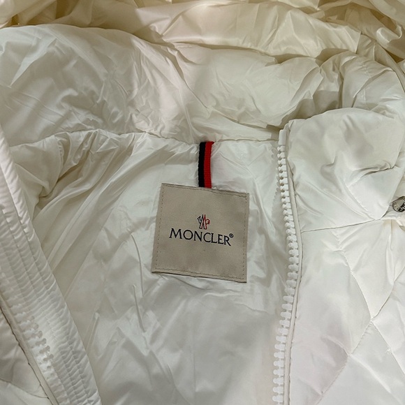 Moncler White Down Jacket - Picture 6 of 9